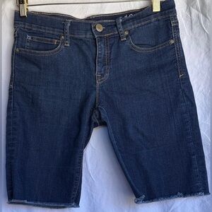 Gap  1969 Dark Blue Denim Cutoff Legging Shorts 6/28